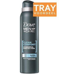DOVE MEN+CARE CLEAN COMFORT DEO SPRAY TRAY 6 X 150 ML