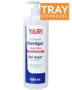 YARI CLEANSING HANDGEL 70% ALCOHOL TRAY 6 X 1000 ML