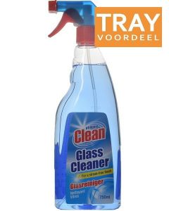 AT HOME CLEAN GLASS CLEANER GLASREINIGER SPRAY TRAY 12 X 750 ML