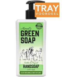 MARCEL'S GREEN SOAP TONKA & MUGUET HAND SOAP HANDZEEP TRAY 6 X 500 ML