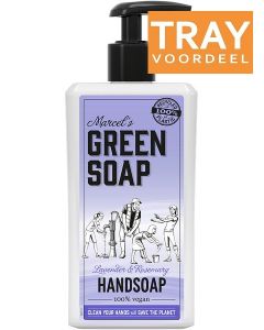 MARCEL'S GREEN SOAP LAVENDER & ROSEMARY HAND SOAP HANDZEEP TRAY 6 X 500 ML